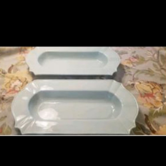 Z Gallerie Serving platter Venetian Blue dish New - Picture 10 of 12